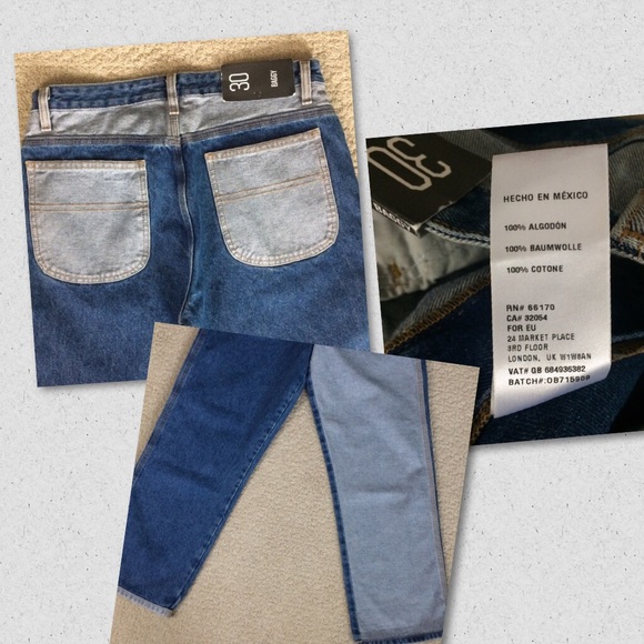 BDG Urban Outfitters Men’s Baggy Colorblock Jeans - Picture 8 of 8